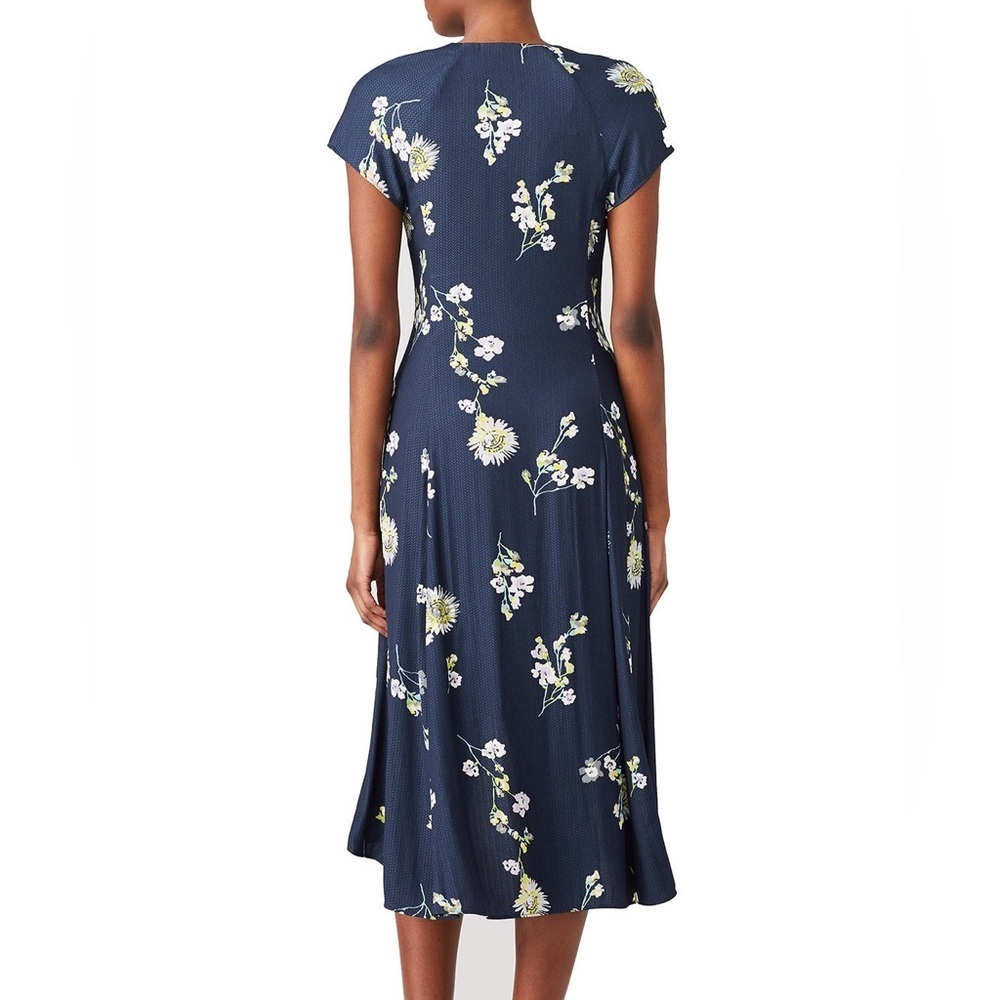 Free People Blue Floral Lost In You Midi Dress Size XS - Picture 2 of 9
